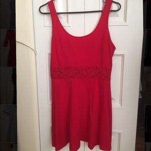 Red tank dress