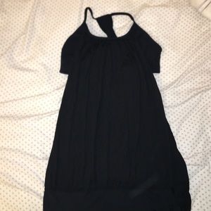 Lululemon black tank top with built in sports bra