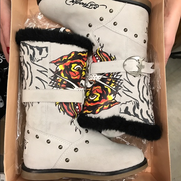 Ed Hardy Tiger Boots