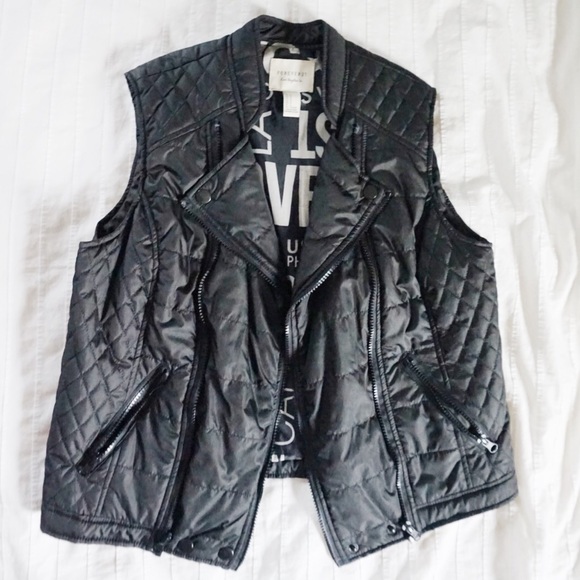 Forever 21 Black Biker Vest
