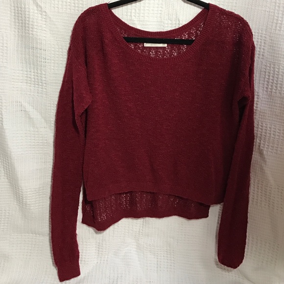 Burgundy velvet sweater from Abercrombie&Fitch