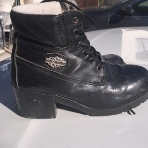 Black Harley boots