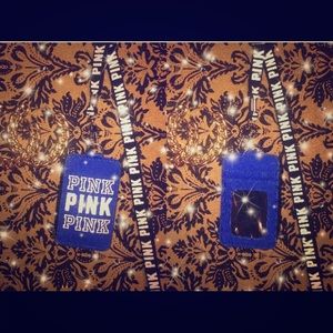 Blue And Black ID PINK Victoria's Secret Pouch