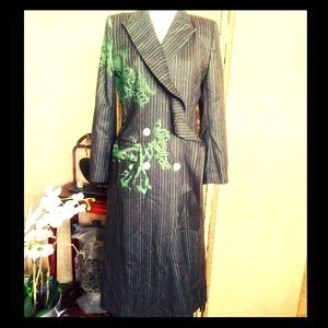 A Cristian Lacroix full length wool Coat sz 40.