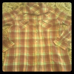 Girls plaid shirt