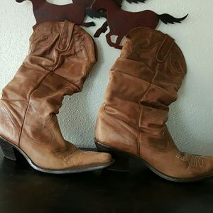 Sexy slouch cowboy boots