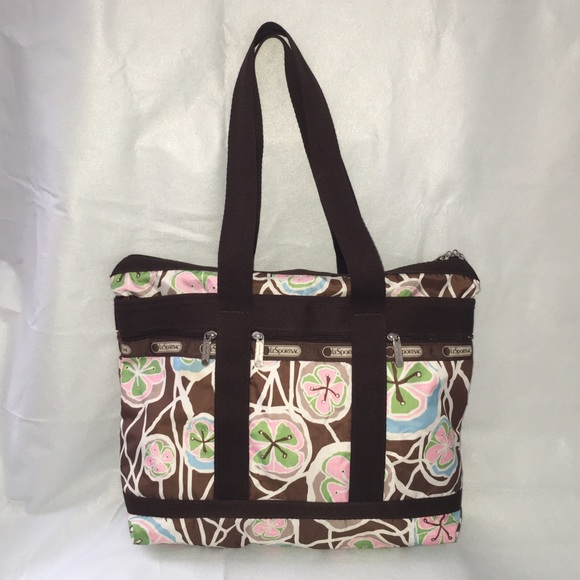 LeSportSac Medium travel Tote- Pomegranate