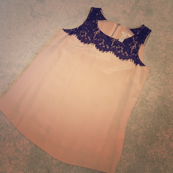 100% silk J.Crew Lace Tank