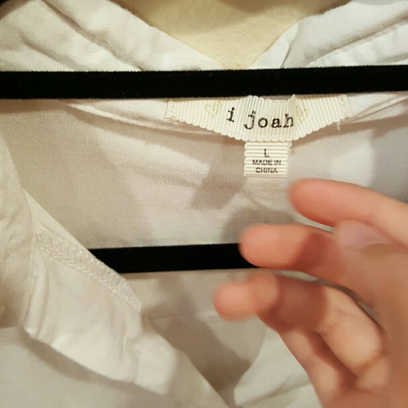 White Tie Button Up Shirt - Picture 2 of 3