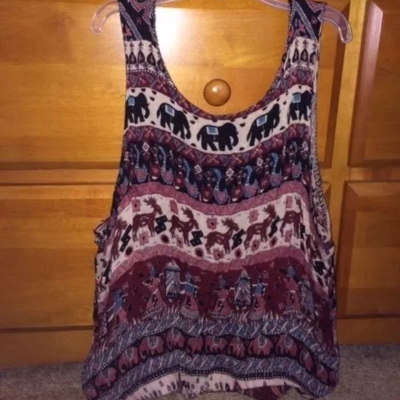FOREVER 21 Womens Tribal Print Top - Picture 4 of 4