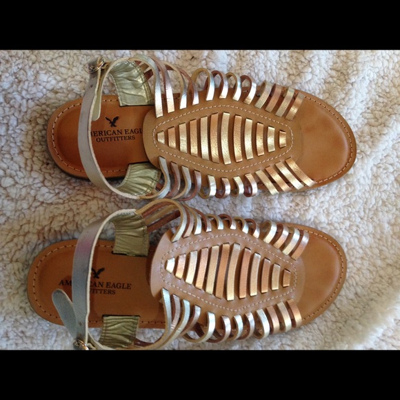 Gold Huarache Sandals