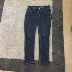 High rise skinny jeans