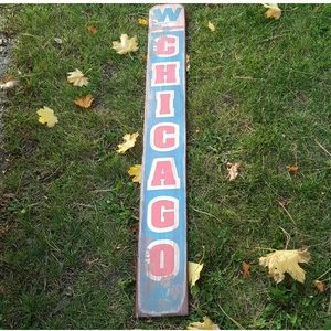 Cubs wooden sign brand new