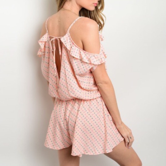 MFYO Boutique Cold Shoulder & Open Back Romper - Picture 2 of 2