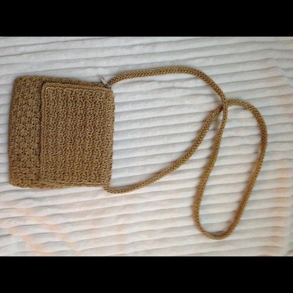 The Sak, gold, cross body bag.