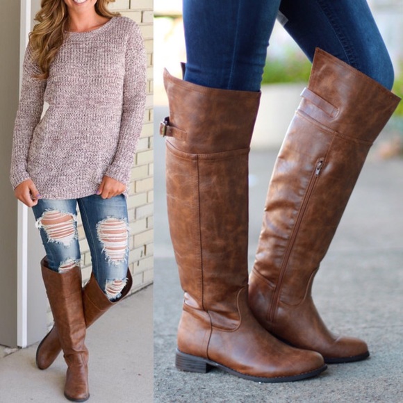 GRAYSON riding boots - TAN - Picture 3 of 4