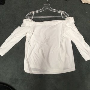 Club Monaco white off the shoulder blouse