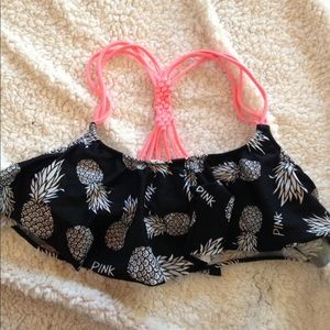 Flounce Swimsuit Top - Pineapple Print