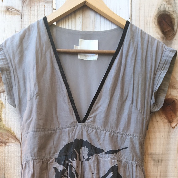 Grey Dress with Zebra Print - Picture 3 of 4