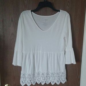 White Peasant Top