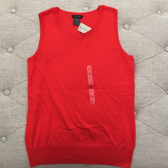 🆕 Ann Taylor Red Orange Vest