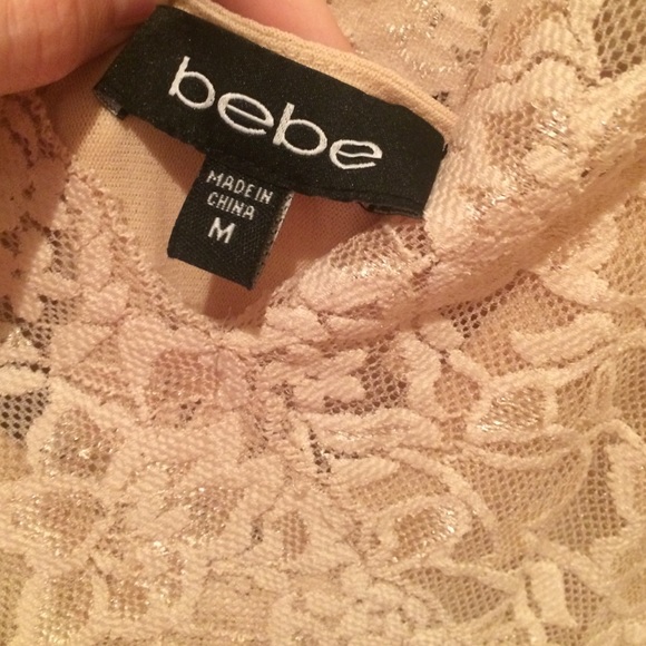 ❤️Baby Pink Bebe Lace Bandage Dress - Picture 2 of 8