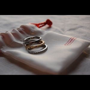 Coach Stacked Ring Set