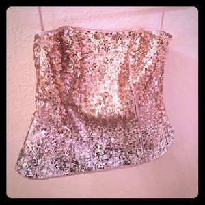White House Black Market Sequin Bustier