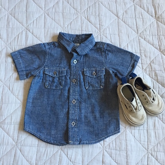 baby boy chambray shirt