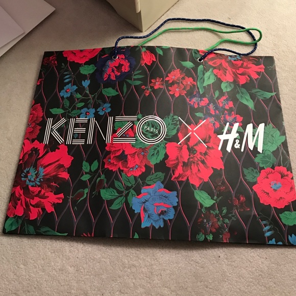 Large kenzo x H&M shopping bag