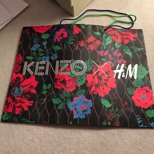 Large kenzo x H&M shopping bag