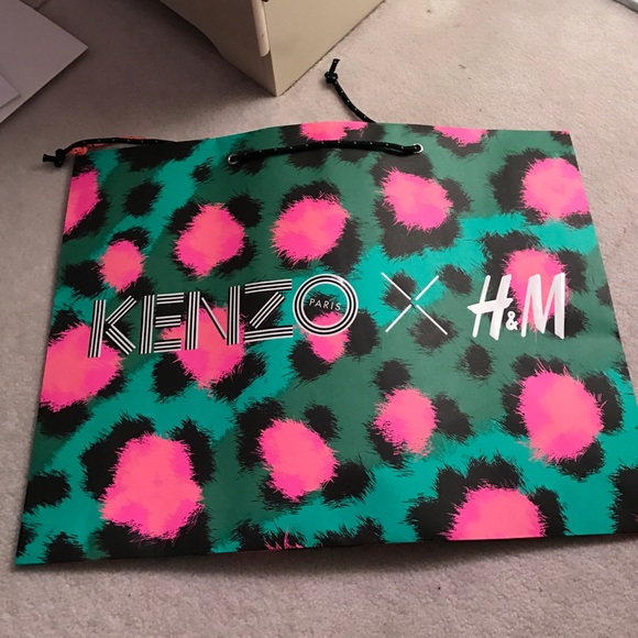 Large kenzo x H&M shopping bag