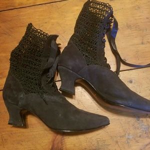 Black ankle boots made by N.Y. L.A.
