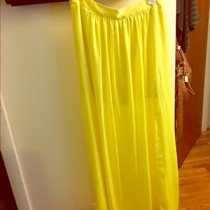 High waisted maxi skirt