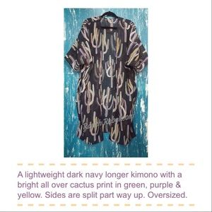 Neon Cactus Kimono