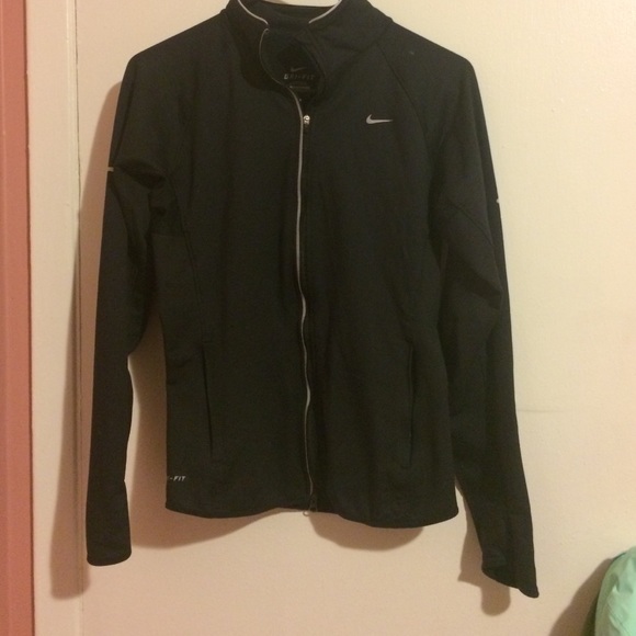 Black Nike dri fit zip up sweater