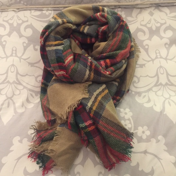 Tartan Plaid Blanket Scarf Shawl