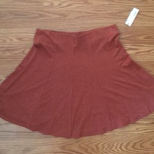Fall colored mini skirt