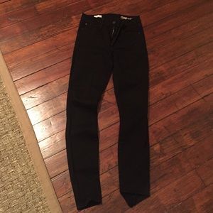 Gap true skinny black jeans size 26 regular