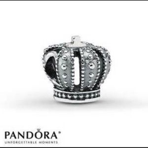 Pandora sterling silver Royal Crown charm