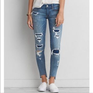 AE distressed skinny jeans