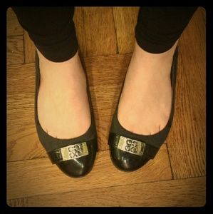 Coach- Black Flats