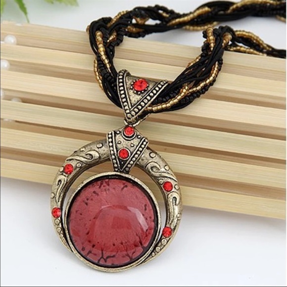 HOST PICK! Bohemian Faux Stone - Beaded Rope Chain - Picture 2 of 5