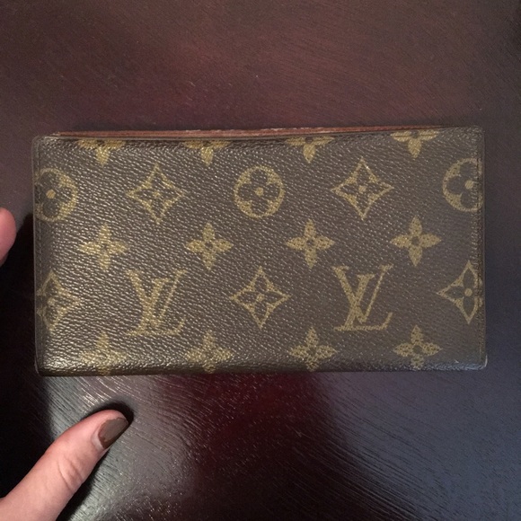 Vintage LV checkbook holder
