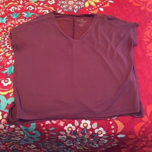 American eagle soft and sexy maroon tee