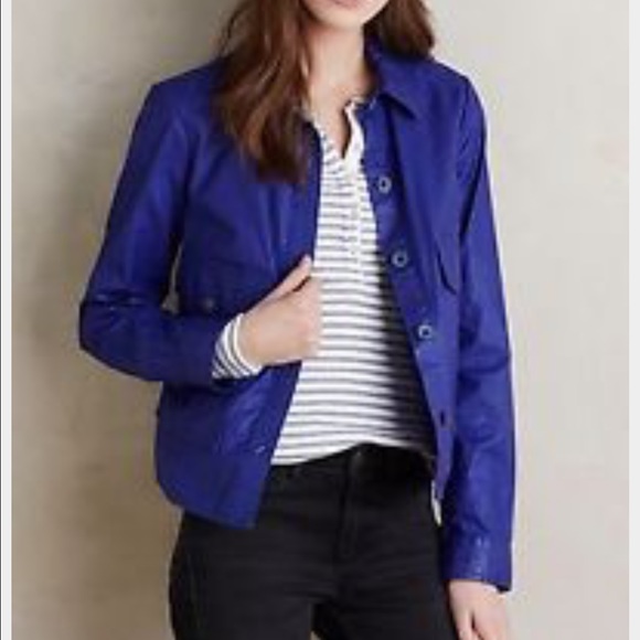 Anthropologie Coated Utility Swing Jacket - Picture 1 of 3