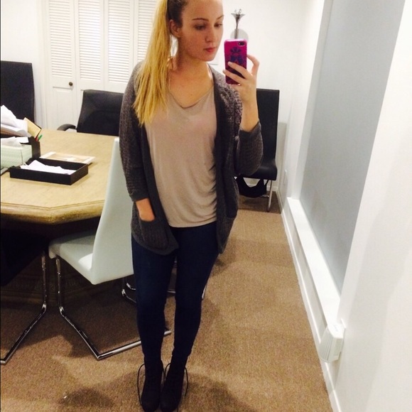 Slouchy grey cardigan