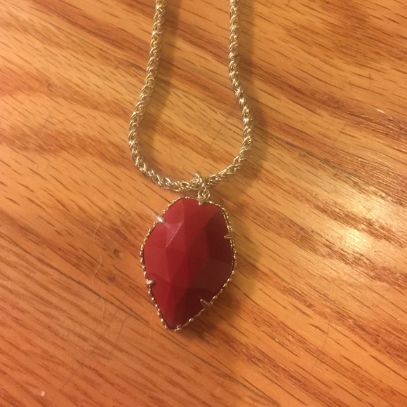 Kendra Scott red long necklace