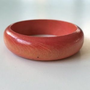 Jewelry - 🌅👉🏼Coral Tinted Wooden Bangle Jewelry - 🌅👉🏼Coral Tinted Wooden Bangle