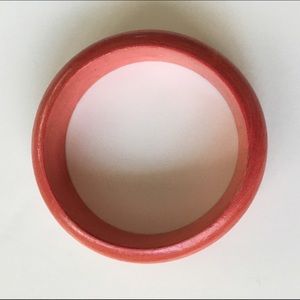 Jewelry - 🌅👉🏼Coral Tinted Wooden Bangle Jewelry - 🌅👉🏼Coral Tinted Wooden Bangle